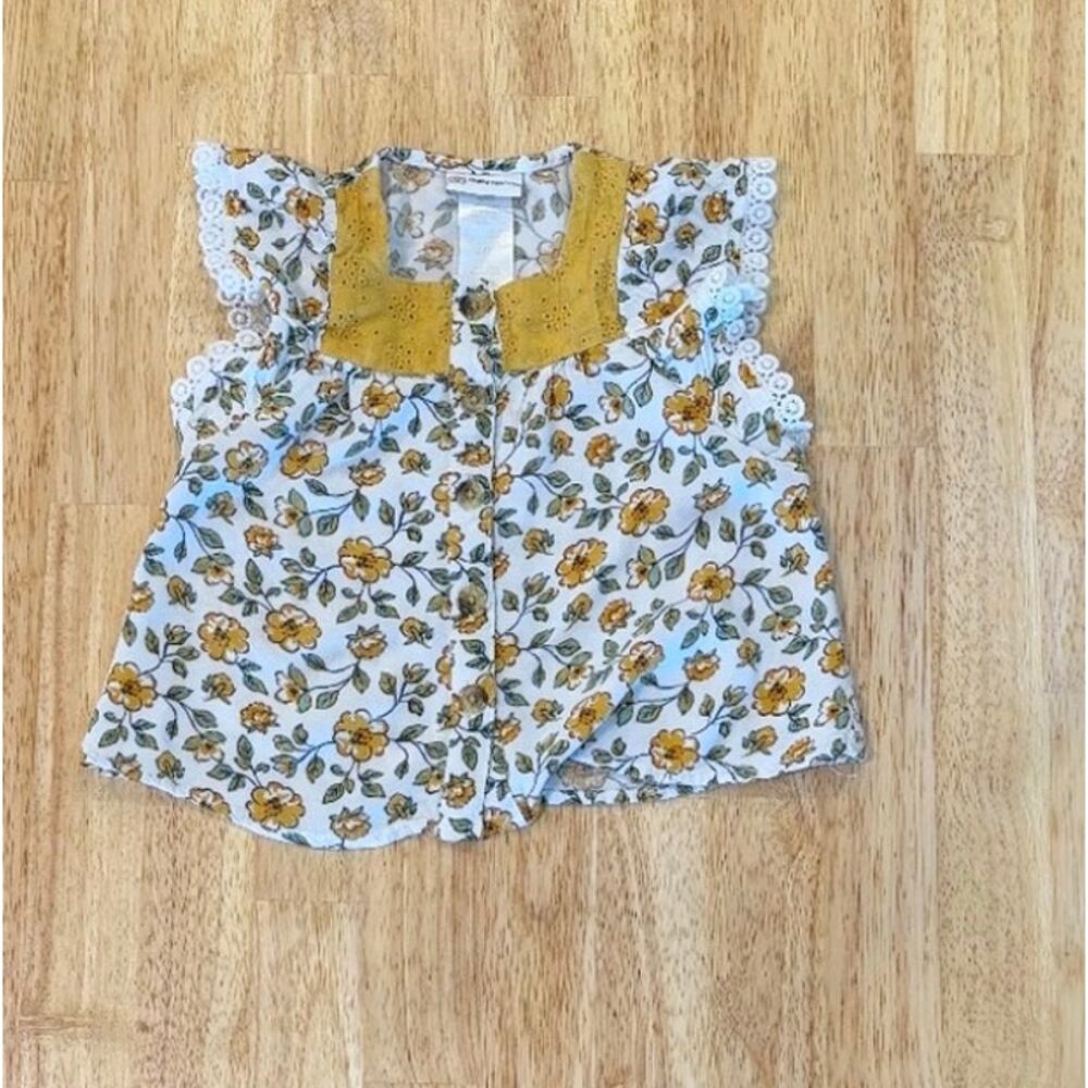 Daisy Fuentes Ruffled Floral‎ 24M Top